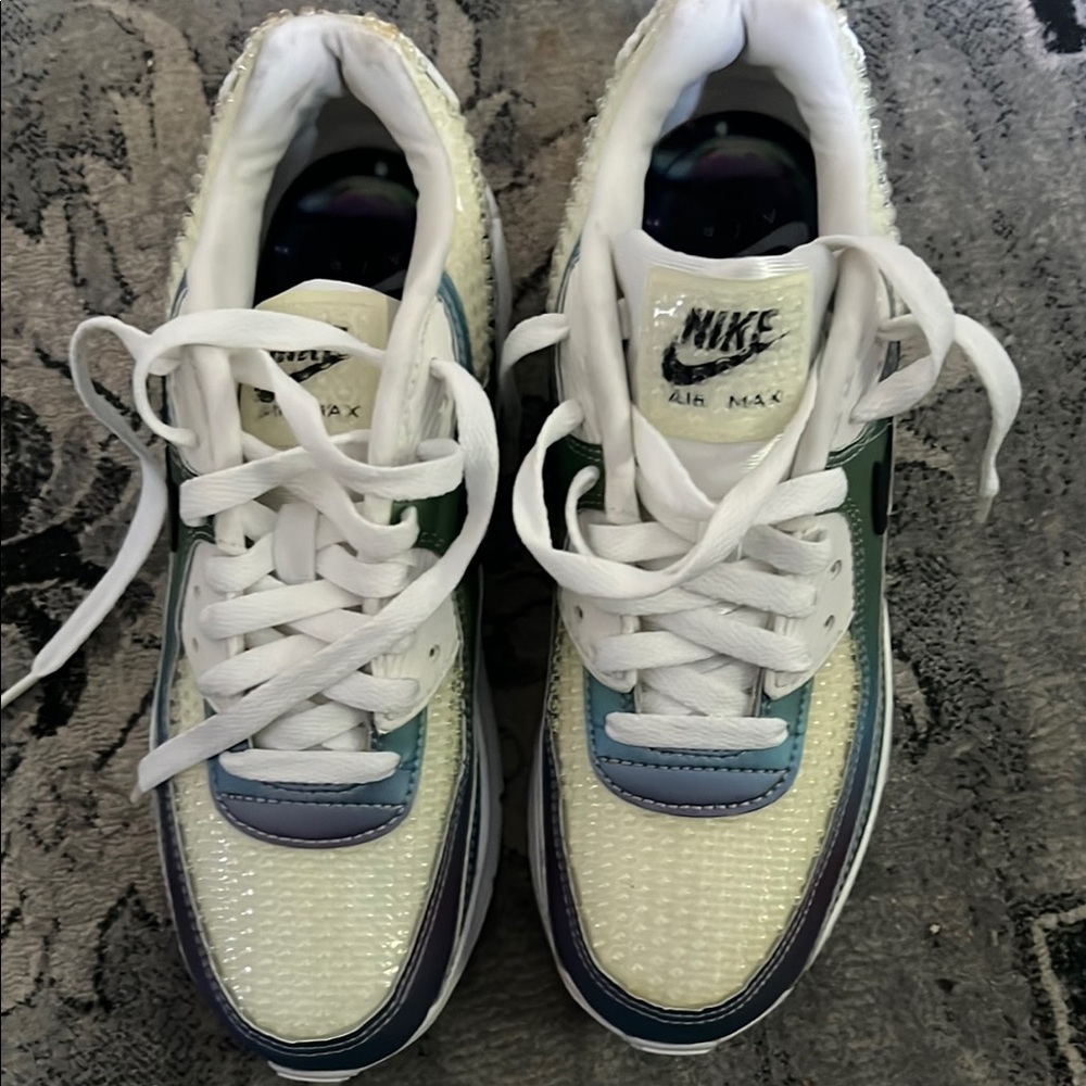 Nike Air Max Sneakers - White and Blue Accents